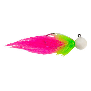 Mustad Addicted Tailout Twitcher Steelhead/Salmon Jig - Pearl/Chartreuse/Pink, 1oz