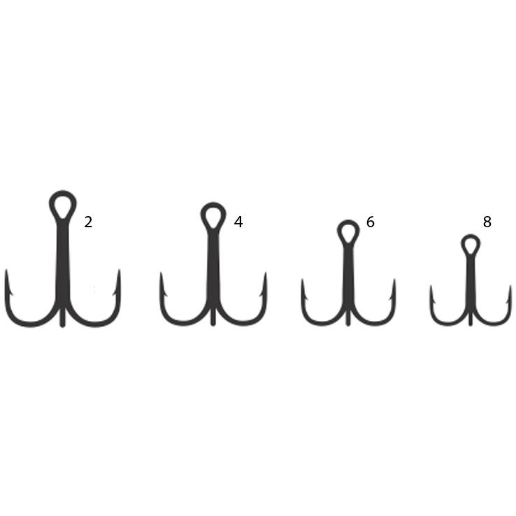 Mustad KVD Elite Triple Round Bend Treble Hook Mustad KVD Elite Triple Round Bend Treble Hook
