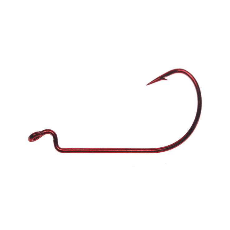 O Mustad Megabite Soft Plastic Hook - Black / Nickel 2/0 O Mustad Megabite Soft Plastic Hook - Black / Nickel 2/0