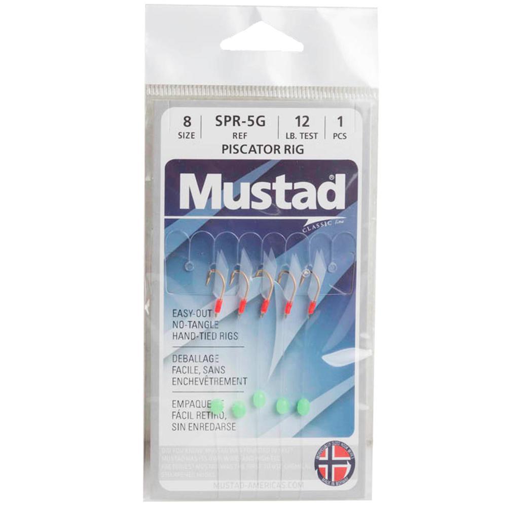 Mustad Rig Mustad Piscator Sabiki Rig - White, Size 8 | Sportsman's Warehouse