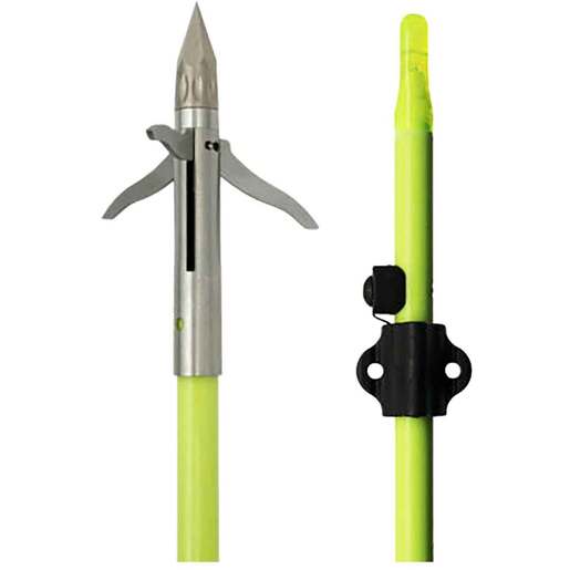 Muzzy Classic Chartreuse Iron 3 Barb Point Fish Arrow – Green