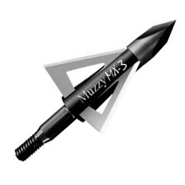 Muzzy MX-3 100gr Fixed Broadhead - 3 Pack - Black 100 Muzzy MX-3 100gr Fixed Broadhead - 3 Pack - Black 100