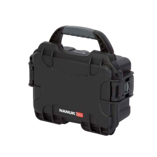 Nanuk 903 9.1in Hard Handgun Case – Black – Black