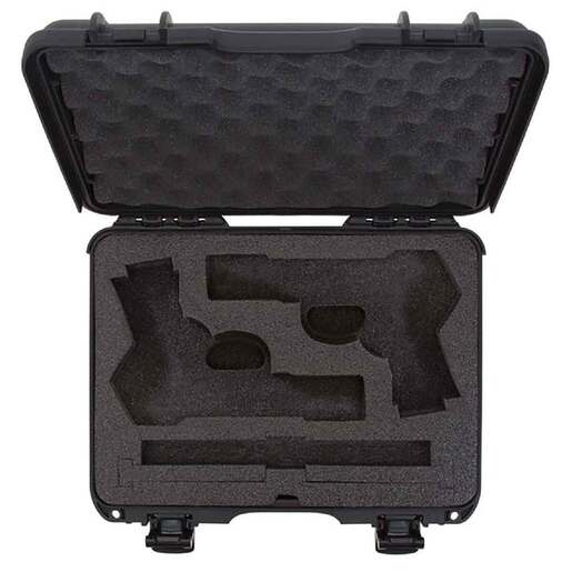 Nanuk 910 2UP Classic 14.3in Handgun Case – Black – Black