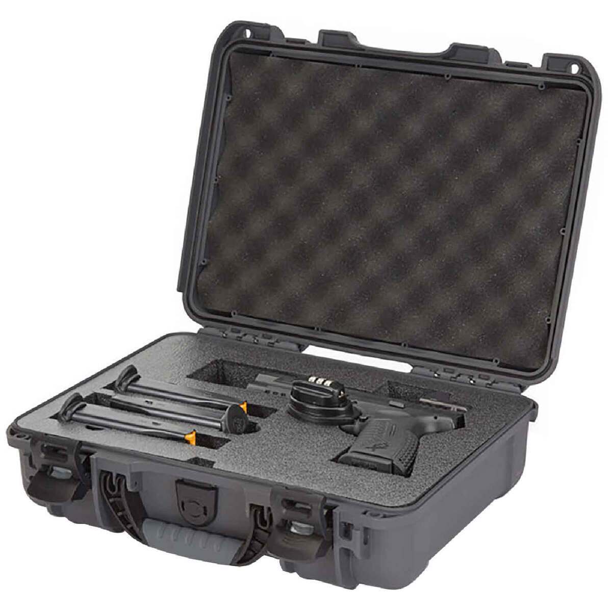 Nanuk 910 Pistol Optic Ready 14.3in Handgun Case - Graphite - Graphite Nanuk 910 Pistol Optic Ready 14.3in Handgun Case - Graphite - Graphite