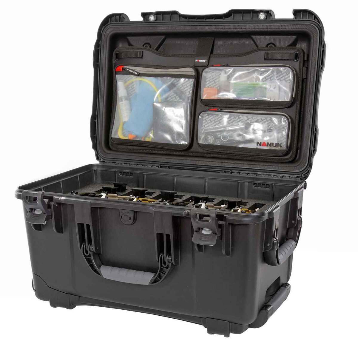 Nanuk 938 6 UP 23.8in Handgun Case with Lid Organizer - Black - Black Nanuk 938 6 UP 23.8in Handgun Case with Lid Organizer - Black - Black