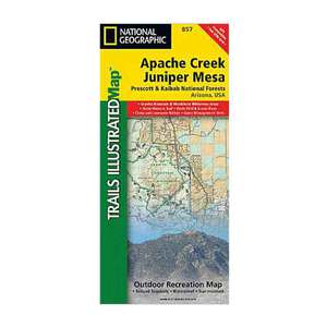 National Geographic Apache Creek and Juniper Mesa Wilderness Areas Trail Map Arizona