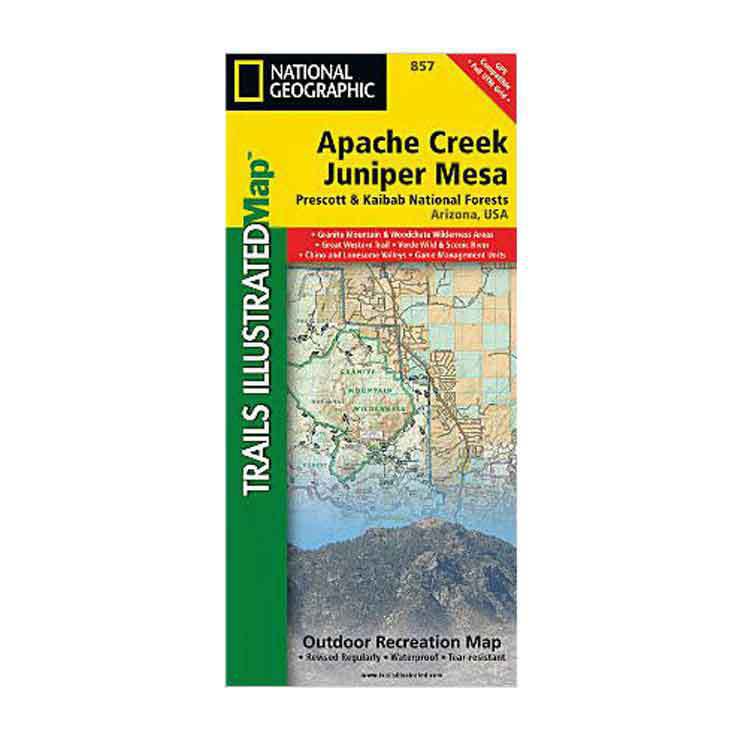 National Geographic Apache Creek and Juniper Mesa Wilderness Areas Trail Map Arizona National Geographic Apache Creek and Juniper Mesa Wilderness Areas Trail Map Arizona