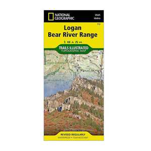 National Geographic Bear River Range Trail Map
