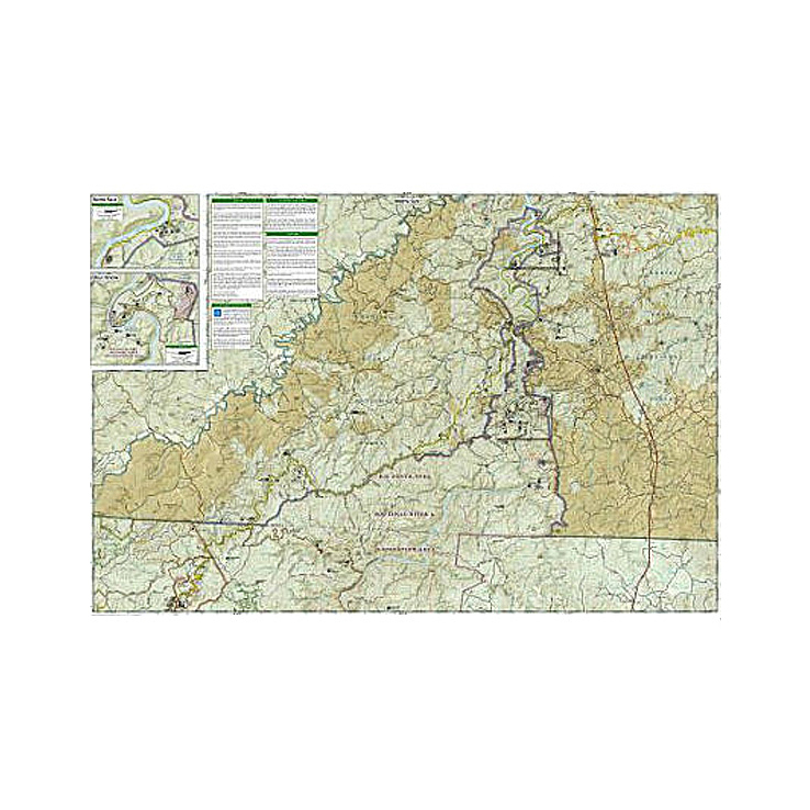 National Geographic Big South Fork National Recreation Area Trail Map Tennesse National Geographic Big South Fork National Recreation Area Trail Map Tennesse