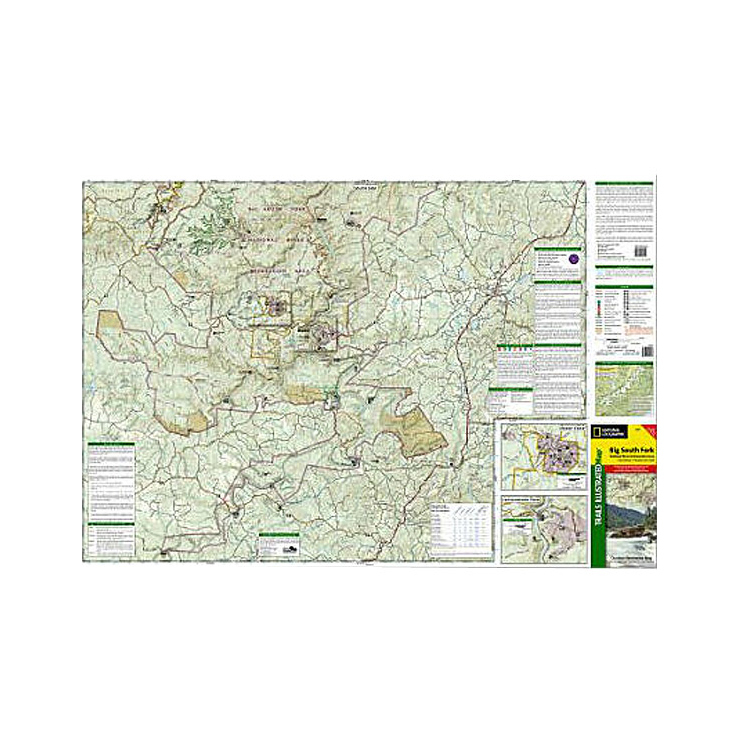 National Geographic Big South Fork National Recreation Area Trail Map Tennesse National Geographic Big South Fork National Recreation Area Trail Map Tennesse