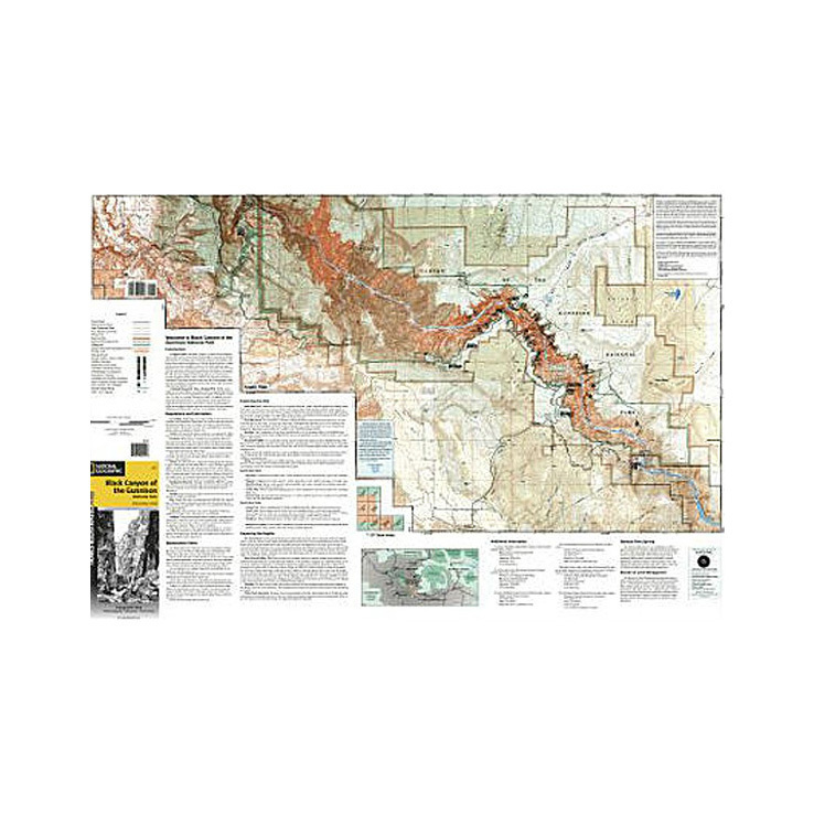 National Geographic Black Canyon of the Gunnison Trail Map Colorado National Geographic Black Canyon of the Gunnison Trail Map Colorado