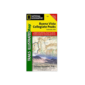 National Geographic Buena Vista Collegiate Peaks Trail Map Colorado National Geographic Buena Vista Collegiate Peaks Trail Map Colorado