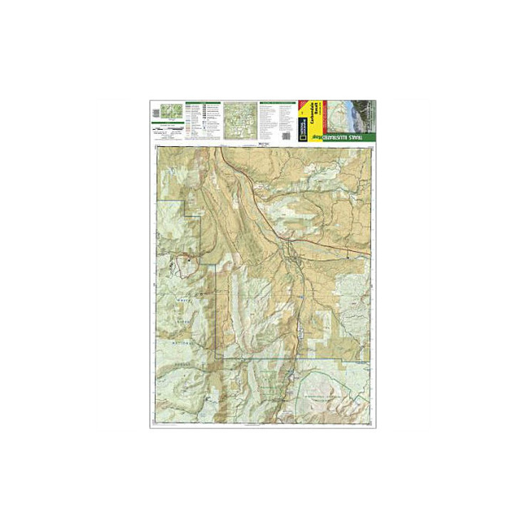 National Geographic Carbondale Basalt Trails Map Colorado National Geographic Carbondale Basalt Trails Map Colorado