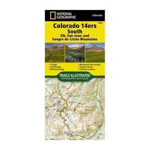 National Geographic Colorado 14ers South Trails Illustrated Topographic Map Guide