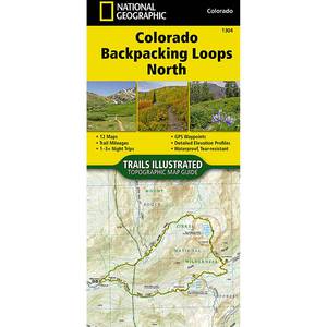 National Geographic Colorado Backpack Loops Map