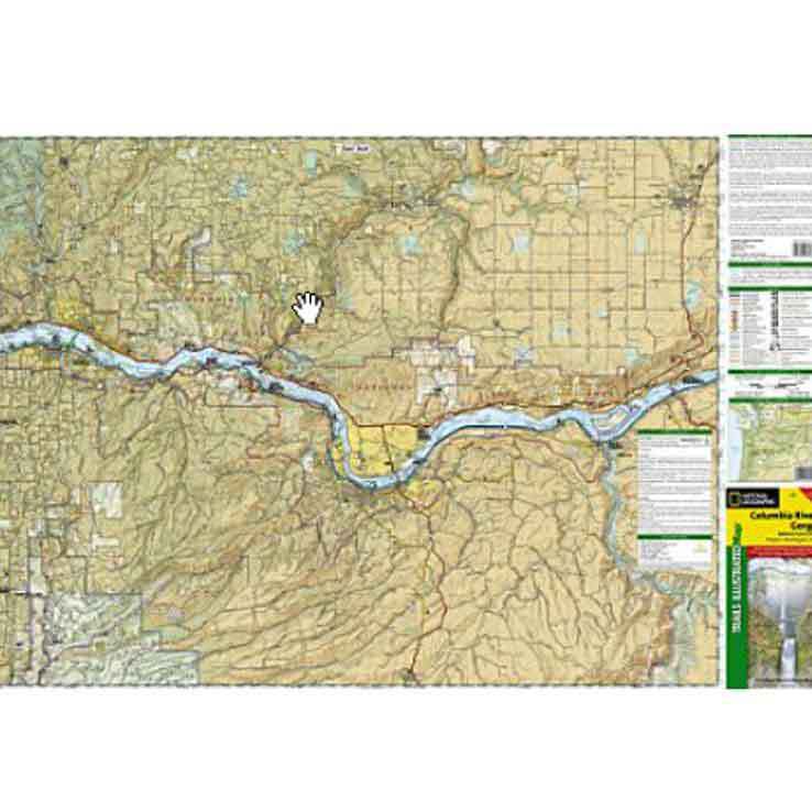 National Geographic Columbia River Gorge Trail Map National Geographic Columbia River Gorge Trail Map