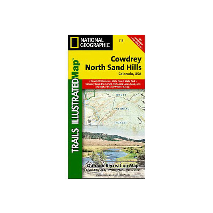 National Geographic Cowdrey North Sand Hills Trail Map Colorado National Geographic Cowdrey North Sand Hills Trail Map Colorado