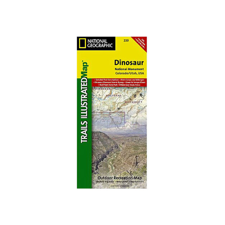 National Geographic Dinosaur National Monument Trail Map Utah National Geographic Dinosaur National Monument Trail Map Utah