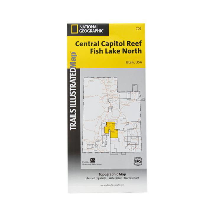 National Geographic Fish Lake North Capitol Reef Trail Map Utah National Geographic Fish Lake North Capitol Reef Trail Map Utah