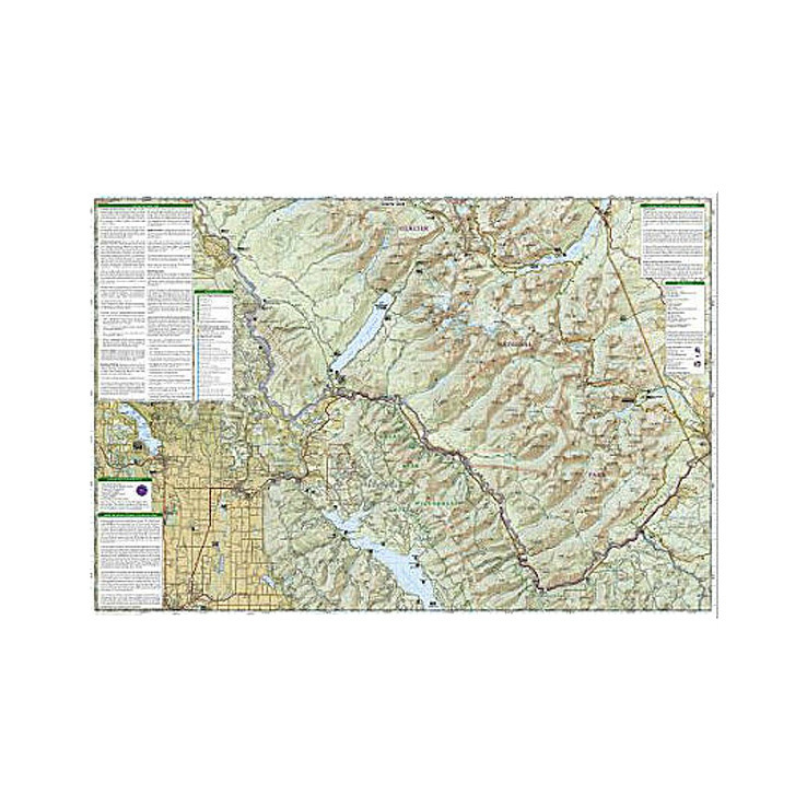 National Geographic Glacier Waterton Lakes National Parks Trail Map Montana National Geographic Glacier Waterton Lakes National Parks Trail Map Montana