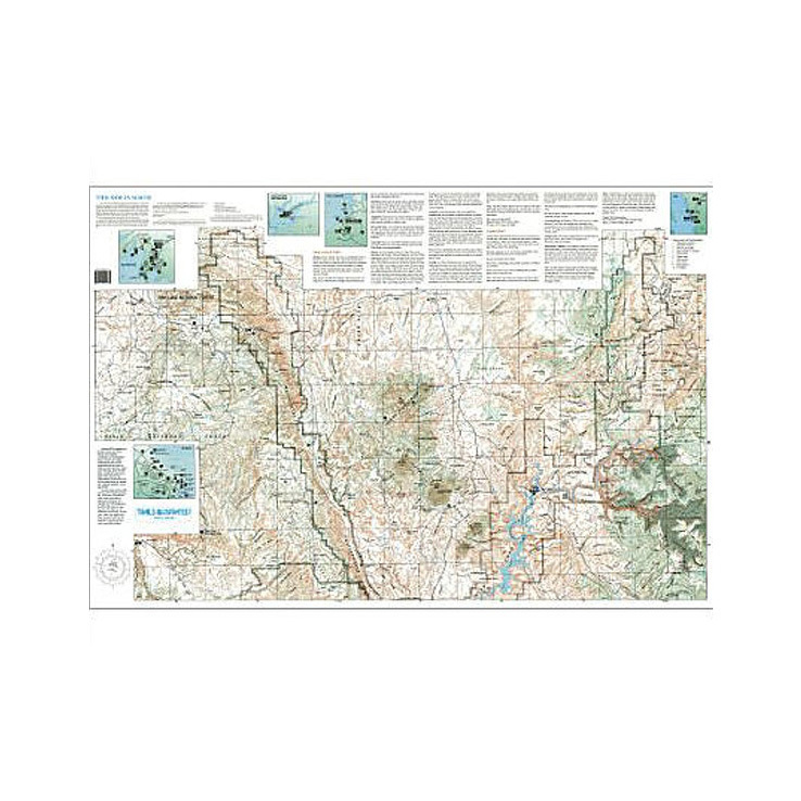 National Geographic Glen Canyon Rainbow Bridge Trail Map Utah National Geographic Glen Canyon Rainbow Bridge Trail Map Utah