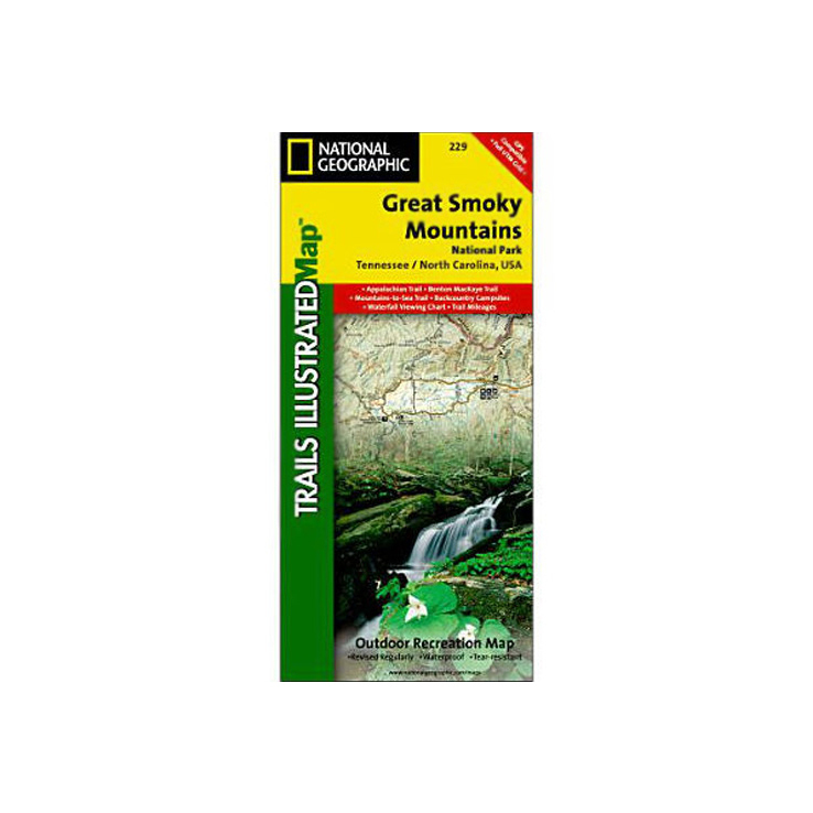 National Geographic Great Smoky Mountains National Park Trail Map Tennesse National Geographic Great Smoky Mountains National Park Trail Map Tennesse