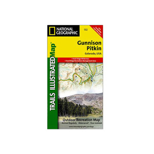 National Geographic Gunnison Pitkin Trail Map Colorado