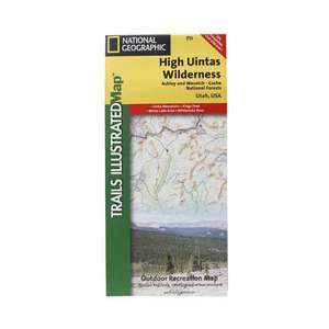 National Geographic High Uintas Trail Map Utah