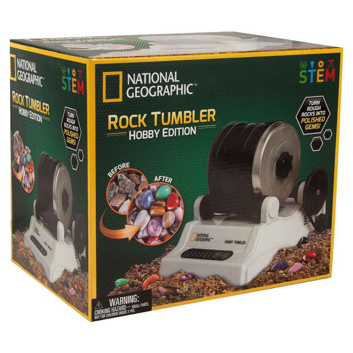 National Geographic Rock Tumbler Science Set for Child or Teen Ages 8 Years  and up - Yahoo Shopping