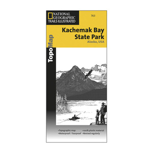 National Geographic Kachemak Bay State Park Trail Map Alaska