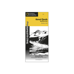 National Geographic Kenai Fjords National Park Trail Map Alaska