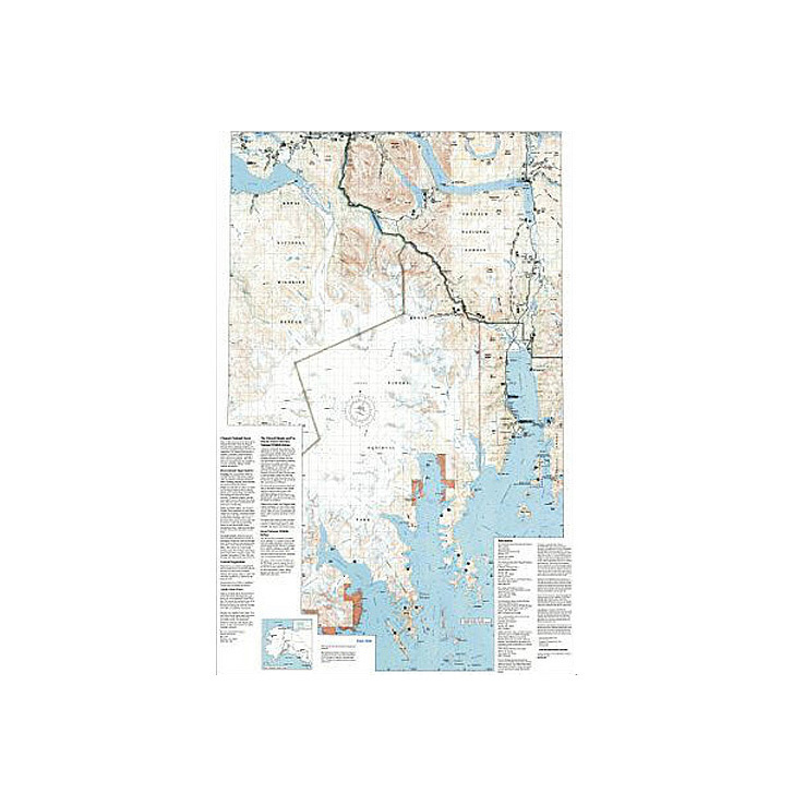 National Geographic Kenai Fjords National Park Trail Map Alaska National Geographic Kenai Fjords National Park Trail Map Alaska