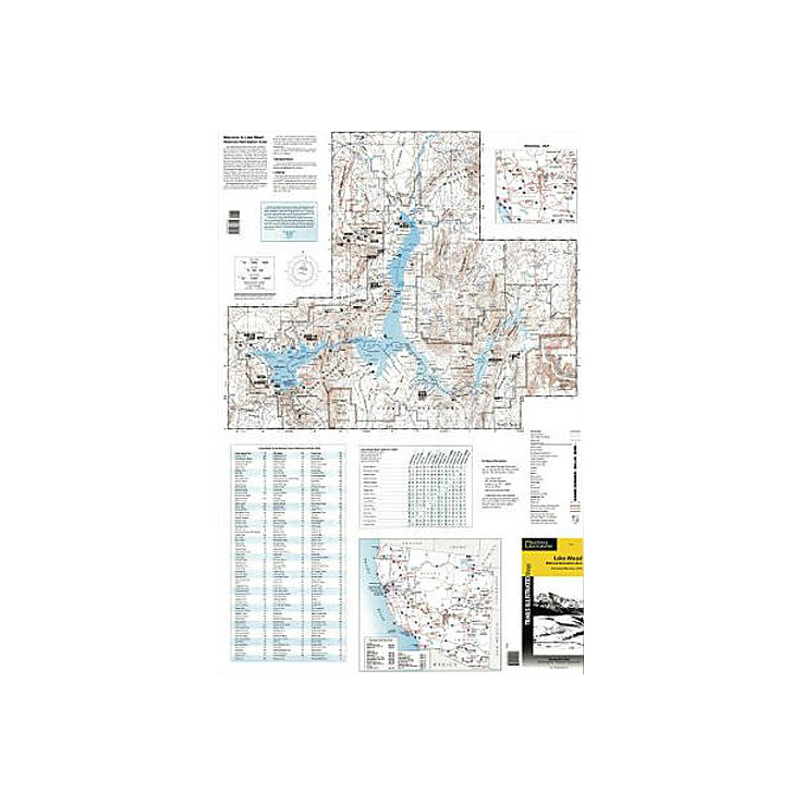 National Geographic Lake Mead National Recreation Area Trail Map Arizona National Geographic Lake Mead National Recreation Area Trail Map Arizona