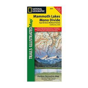National Geographic Mammoth Lakes and Mono Divide Trail Map California National Geographic Mammoth Lakes and Mono Divide Trail Map California