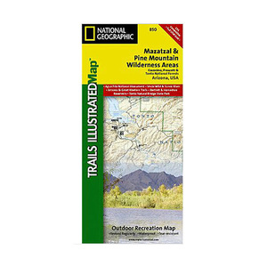 National Geographic Mazatzal and Pine Mountain Wilderness Areas Trail Map Arizona