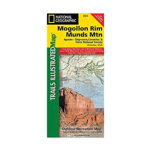 National Geographic Mogollon Rim Munds Mountain Trail Map Arizona National Geographic Mogollon Rim Munds Mountain Trail Map Arizona