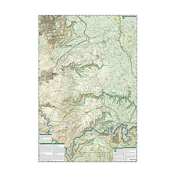 National Geographic Mogollon Rim Munds Mountain Trail Map Arizona