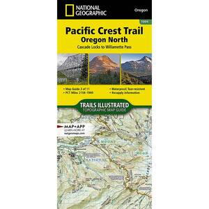 National Geographic Pacific Crest Trail Map - Oregon North