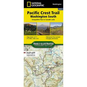 National Geographic Pacific Crest Trail Map - Washington South