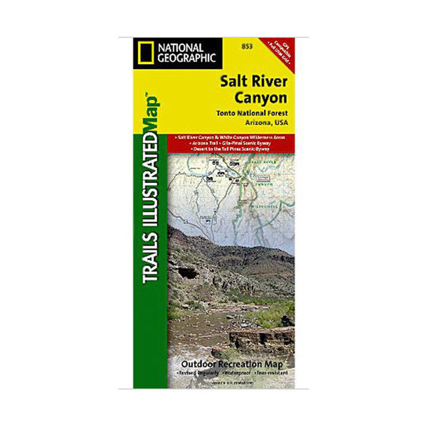 National Geographic Salt River Canyon Trail Map Arizona National Geographic Salt River Canyon Trail Map Arizona