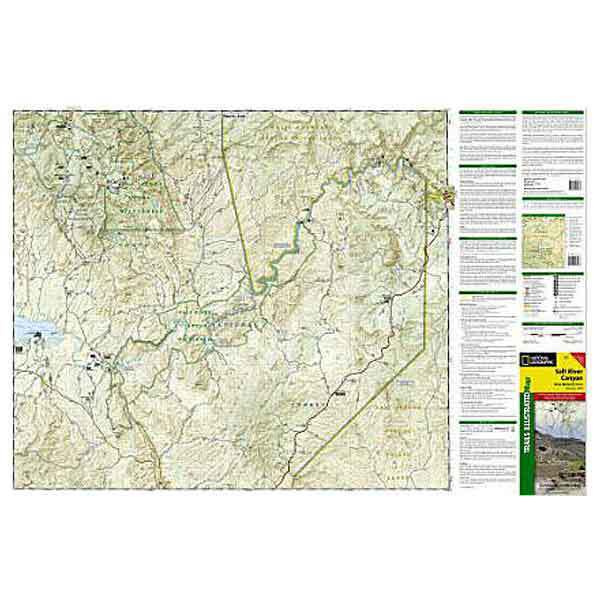 National Geographic Salt River Canyon Trail Map Arizona National Geographic Salt River Canyon Trail Map Arizona