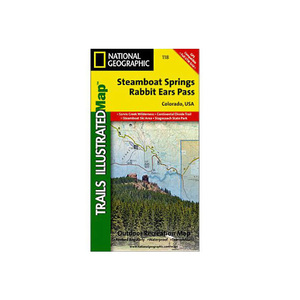 National Geographic Steamboat Springs Rabbit Ears Pass Trail Map Colorado