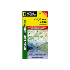 National Geographic Vail Frisco Dillon Trail Map Colorado