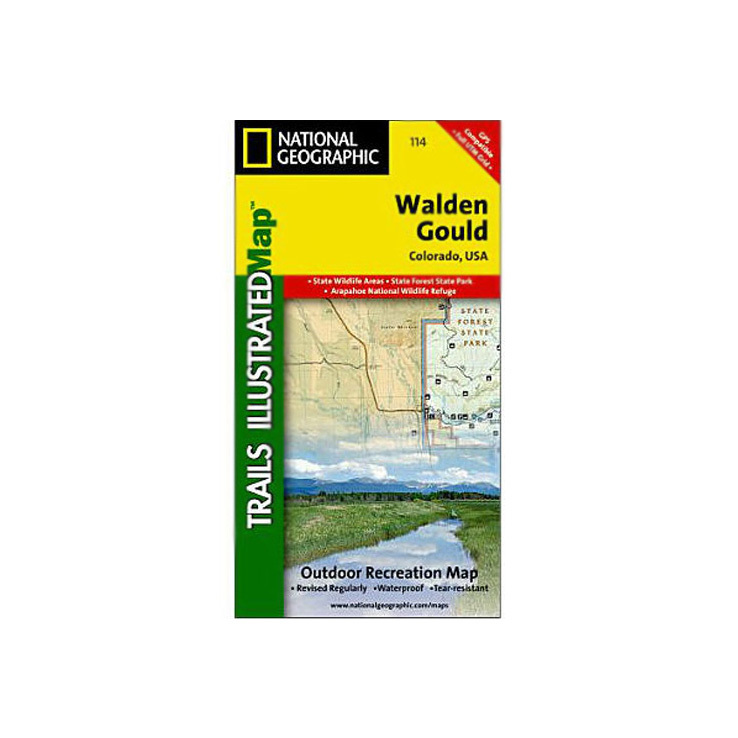 National Geographic Walden Gould Trail Map Colorado National Geographic Walden Gould Trail Map Colorado