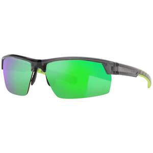 Native Eyewear Catamount Polarized Sunglasses - Dark Crystal Grey/Green Reflex