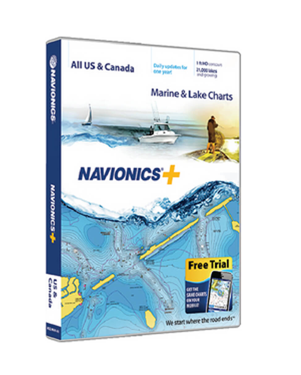 Navionics Nav+ GPS Plotter Chart Map Software - US & Canada | Sportsman ...