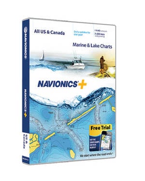 Navionics Nav+ GPS Plotter Chart Map Software - US & Canada