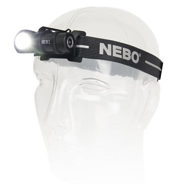 NEBO REBEL 600 Lumen Headlamp - Black NEBO REBEL 600 Lumen Headlamp - Black