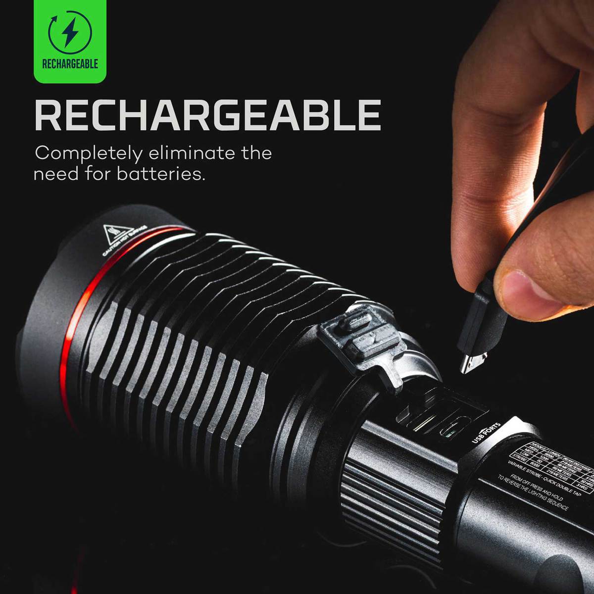 NEBO Redline 6K Full Size Flashlight - Black NEBO Redline 6K Full Size Flashlight - Black